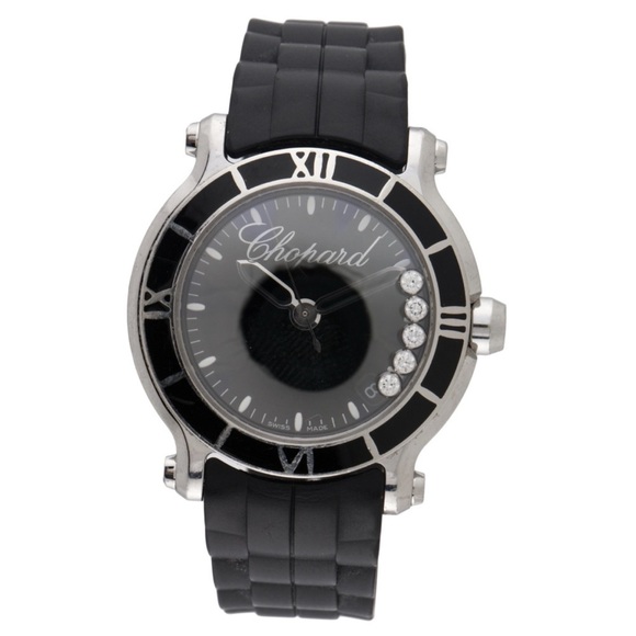 Chopard Happy Sport Round Quartz 36mm Ladies Watch 8475 Stainless Steel Silver main image 6